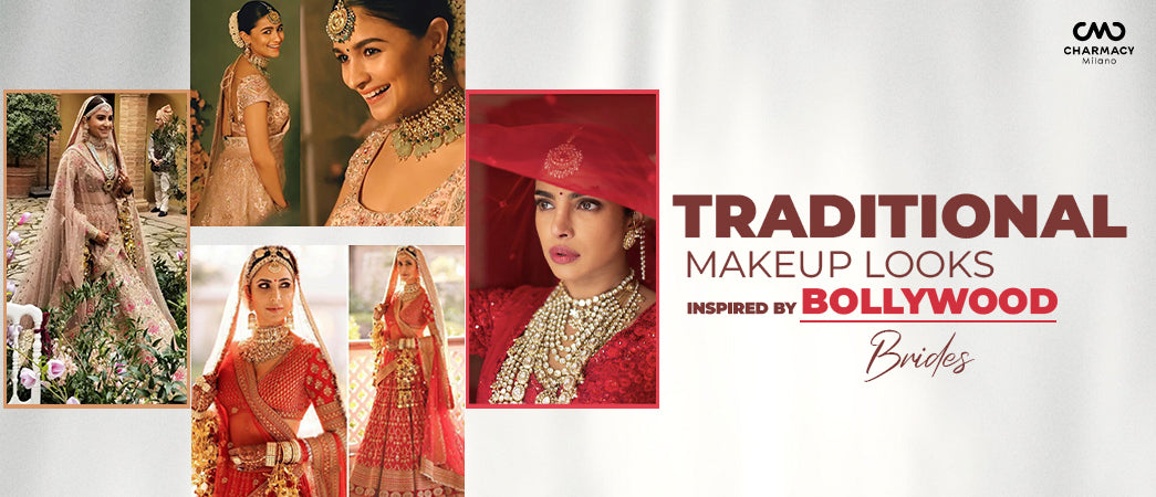 Traditional makeup look inspired by Bollywood brides – best bridal makeup | Charmacy Milano