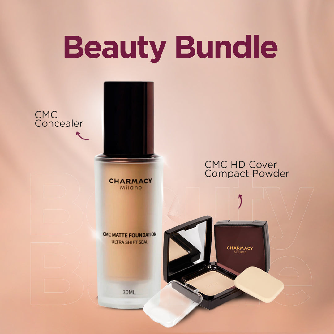 CMC MATTE FOUNDATION + HD Cover Compact Powder ( Bundle )