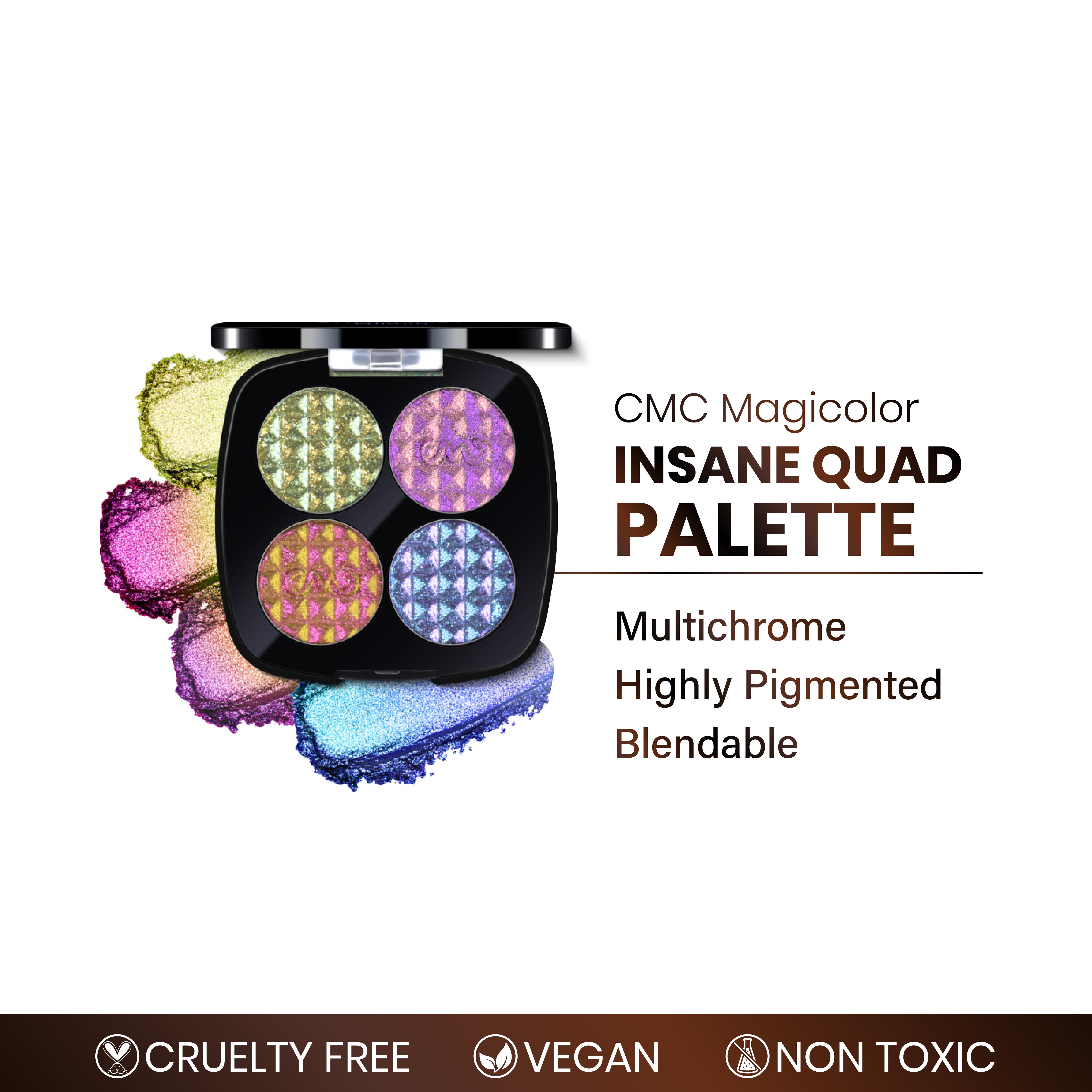 CMC Insane Quad Palette | Best Multichrome Eyeshadow Palette