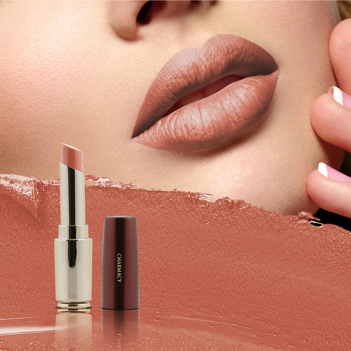 Nude Matte Lipstick |Charmacy Milano Beauty Products