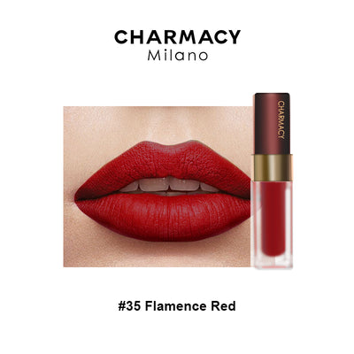 Charmacy Milano | Longlast Liquid Lip | Flamence Red Shade 
