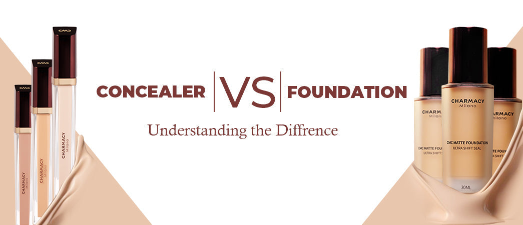 Difference between concealer and foundation| Charmacy Milano