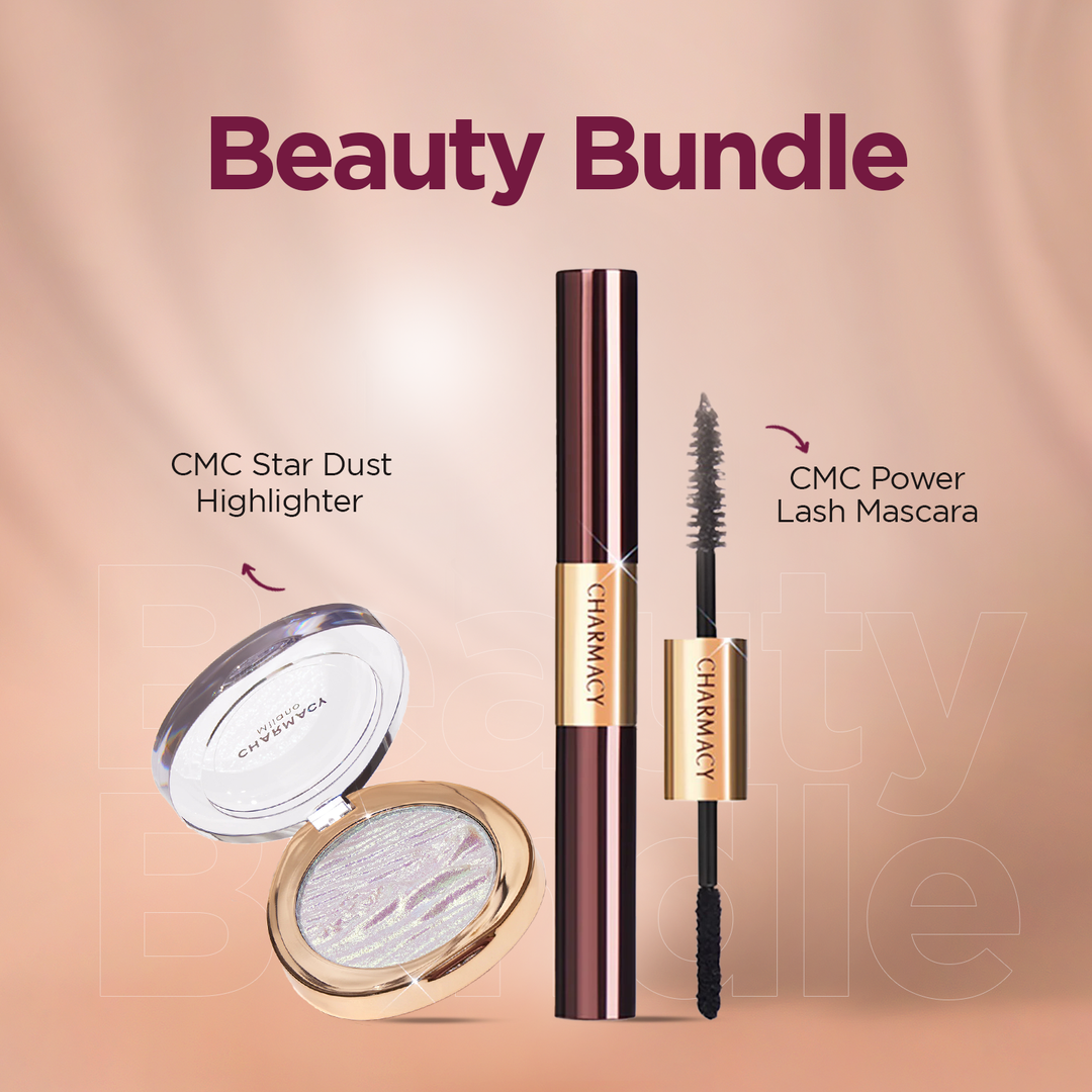 CMC STAR DUST HIGHLIGHTERS +POWER LASH MASCARA - Pack of 2 (Bundle)