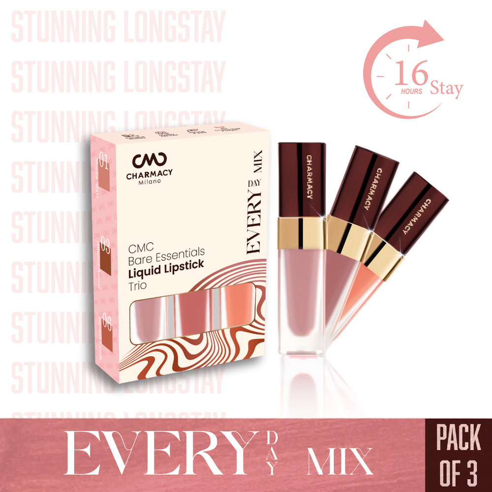 CMC Bare Essentials Liquid Lipstick Trio - Everyday Mix