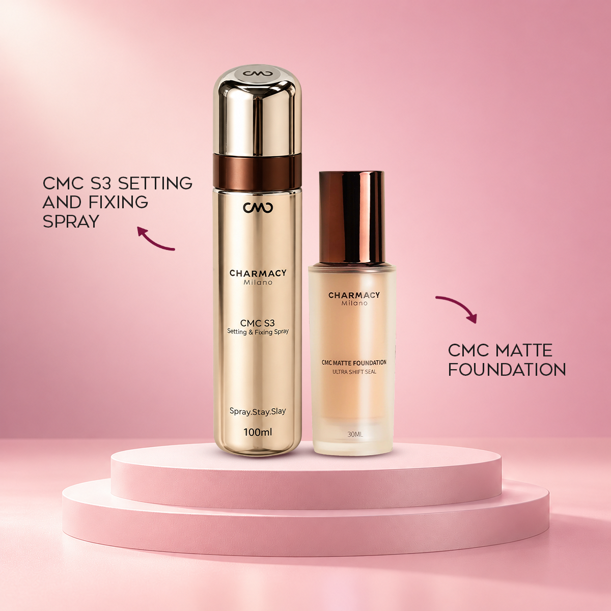 S3 Setting and Fixing Spray with Matte Foundation