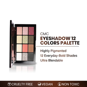 CMC EYE SHADOW 12 COLORS PALETTE