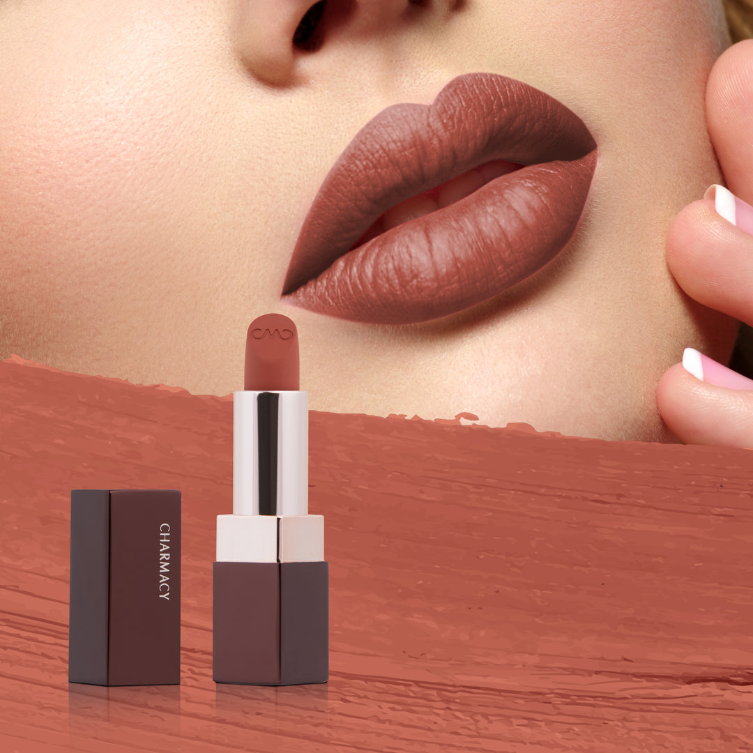 Satin Matte Lipstick | Charmacy Milano Lipstick Shades | __color_47-brown-sugar