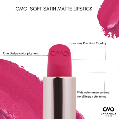 Soft Satin Matte Lipstick for Subtle Glow | Charmacy Milano Lipstick