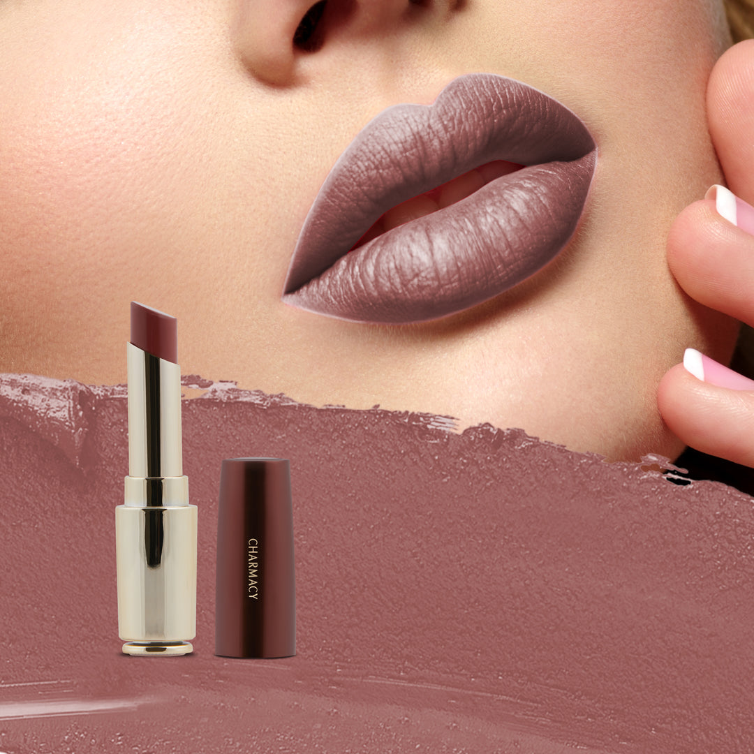 Nude Lipstick for All Skin Tones | Charmacy Milano | __color_05-worn-fuzzy