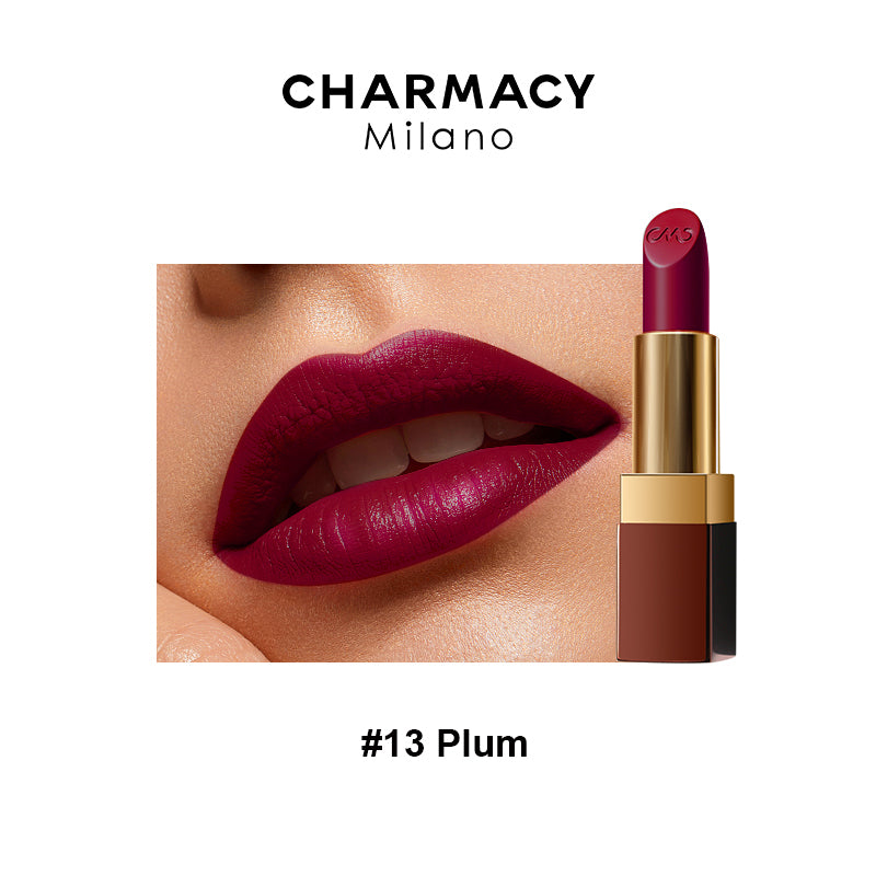 Luxe Crème Lipstick | Charmacy Mialno| Plum Shade| __color_13-plum